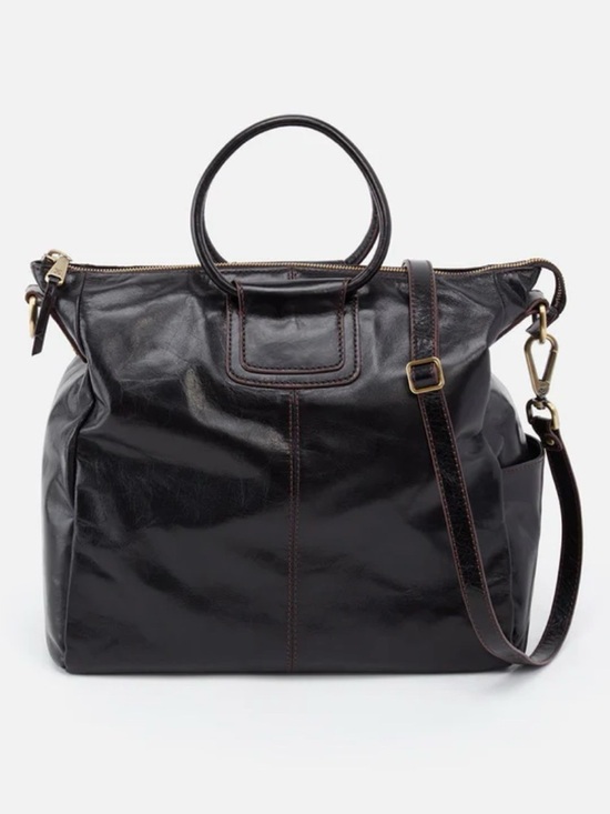 HOBO Handbags - HOBO The Original Large Sheila Polished Leather Satchel Crossbody Tote